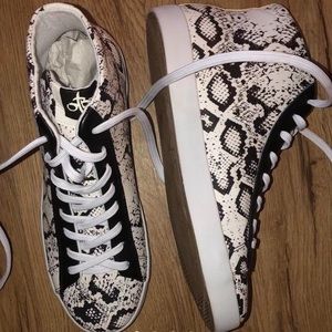 OTBT 9 Hologram Print Sneaker Womens snakeskin sneakers Playful prints grace th